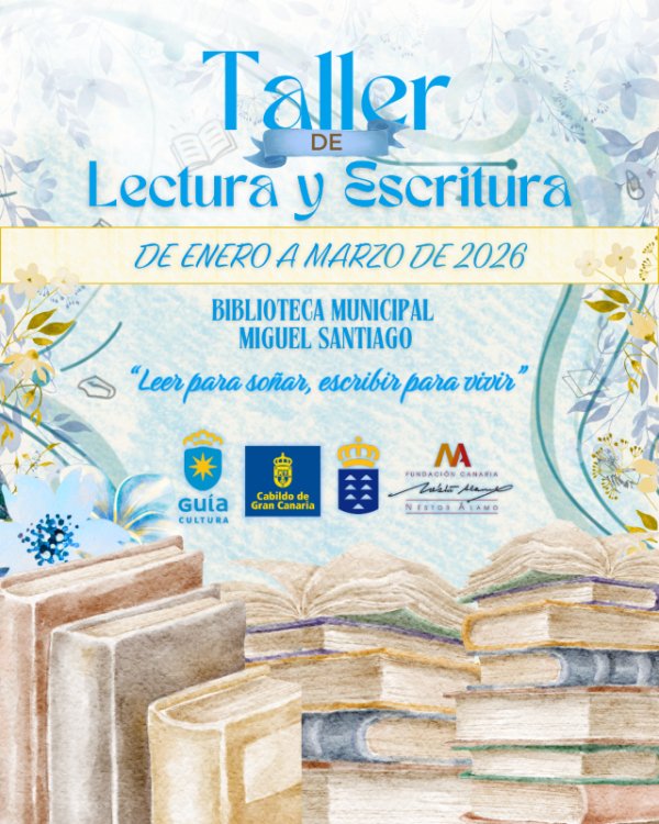 Vuelve el taller de Lectura y Escritura de Santiago Gil a la Biblioteca P&uacute;blica de Gu&iacute;a