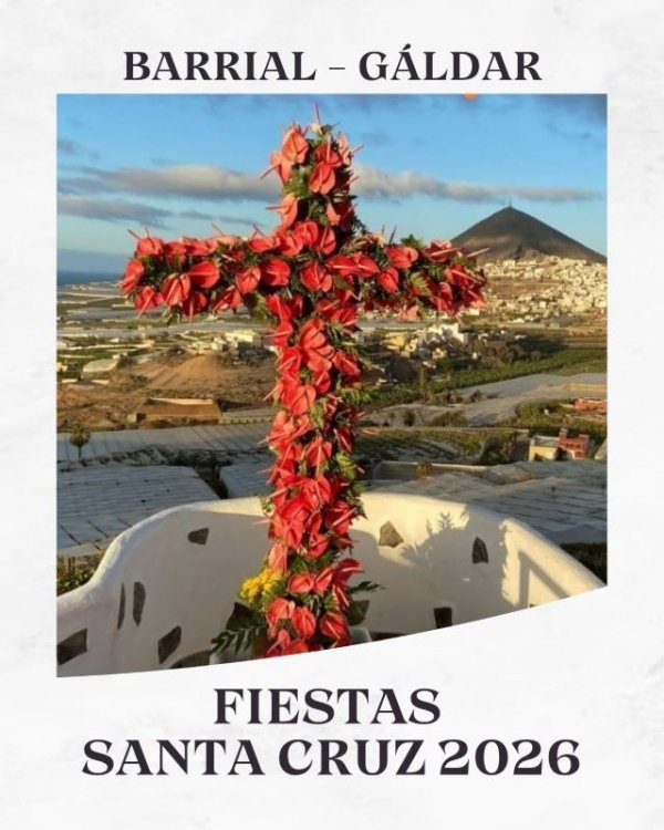 G&aacute;ldar: Mercadillo, m&uacute;sica y nuevas calles: as&iacute; celebra Barrial la Santa Cruz