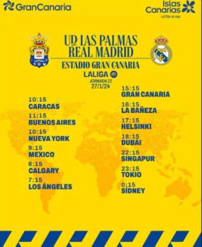 Radio Faro del Noroeste retransmite hoy s&aacute;bado, 27-01-24, a las 15.15 horas: UD Las Palmas - Real Madrid