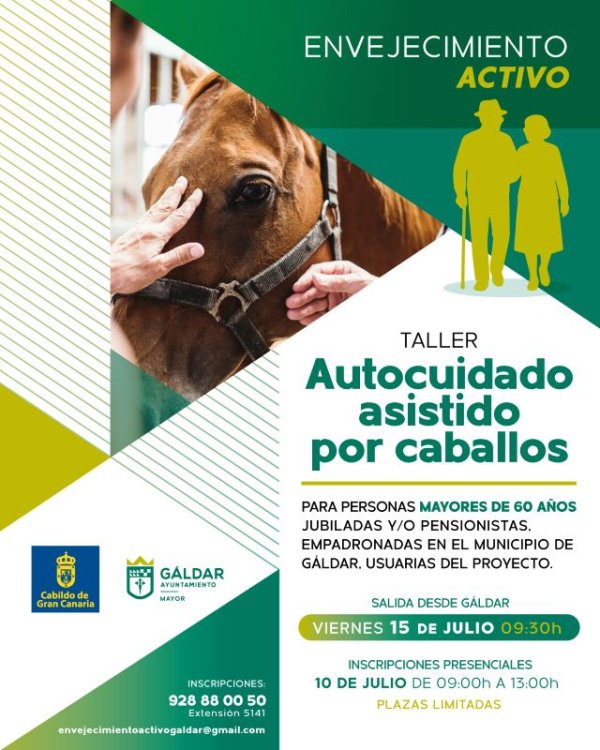 G&aacute;ldar: Envejecimiento Activo organiza un taller de autocuidado asistido con caballos
