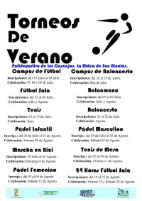 El Ayuntamiento de La Aldea de San Nicol&aacute;s abre las inscripciones para participar en los torneos de verano