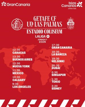 Radio Faro del Noroeste retransmite este s&aacute;bado, 02-03-24, a las 17.30 horas: Getafe CF - UD Las Palmas