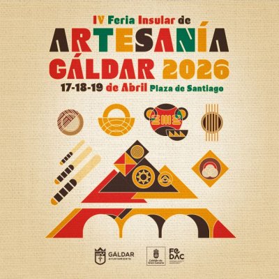 Gáldar celebra la IV Feria Insular de Artesanía del 17 al 19 de abril en la Plaza de Santiago