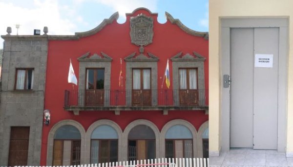 Guía: Nota de prensa de &#039;Juntos por Guía&#039; solicitando la inmediata reparación del ascensor del Ayuntamiento