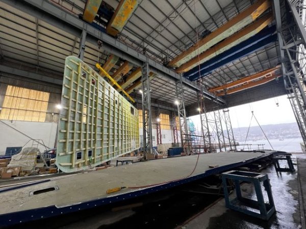 Finaliza otro gran hito en la construcci&oacute;n del nuevo catamar&aacute;n Rodman para Fred. Olsen Express