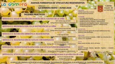 La Gomera: El Cabildo impulsa una agenda formativa en viticultura regenerativa durante los meses de mayo y junio