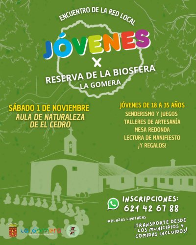 La Reserva de la Biosfera de La Gomera celebra el primer Encuentro de la Red Local de Jóvenes de la isla