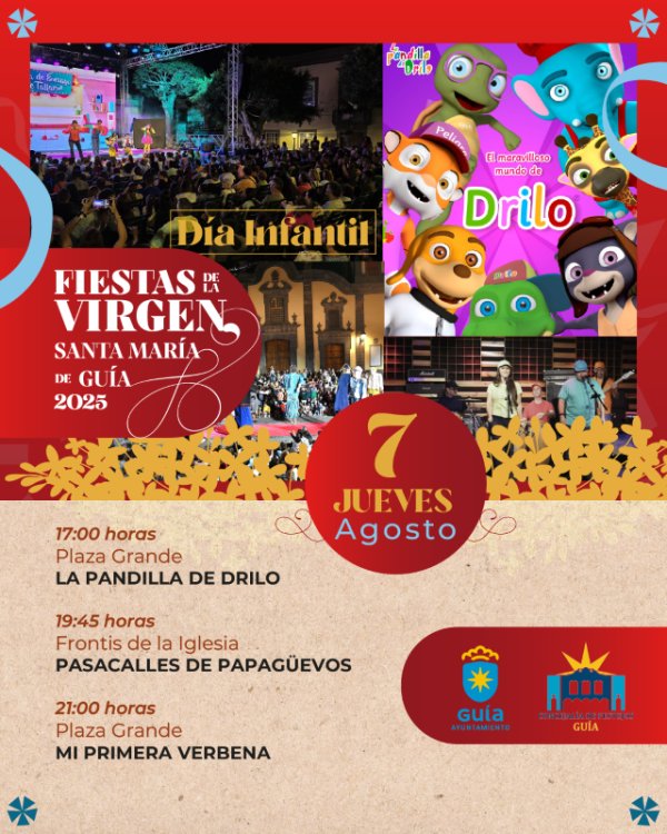 ‘El Maravilloso Mundo de Drilo’ y ‘Mi Primera Verbena’ convierten a los más pequeños en protagonistas del jueves festivo en Guía