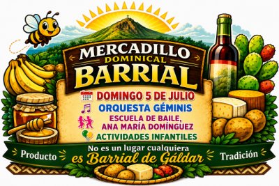 Gáldar: El Mercadillo  Barrial celebra su tercera edición con música, baile, actividades infantiles y el mejor producto local