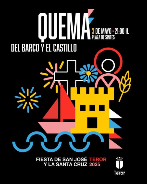 Teror inicia la Fiesta de San José y la Cruz con la enramada de la Cruz Verde
