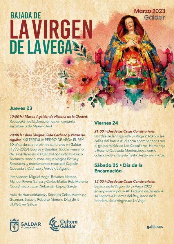 Gáldar presenta los actos que rodean esta semana la Bajada de la Virgen de La Vega