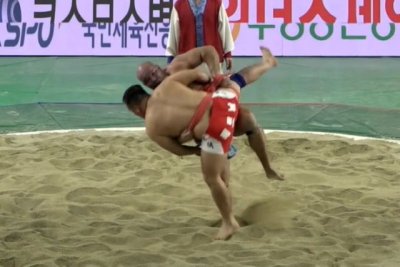 Los luchadores canarios demuestran un gran nivel en el Mundial Ssireum de Corea