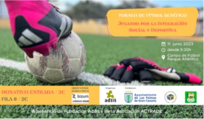 Torneo de f&uacute;tbol ben&eacute;fico &lsquo;Jugando por la Integraci&oacute;n Social y Deportiva&rsquo;, pr&oacute;ximo domingo 11, en el Parque Atl&aacute;ntico