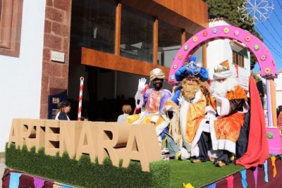 Ya sus Majestades los Reyes Magos de Oriente han visitado el pueblo de Artenara