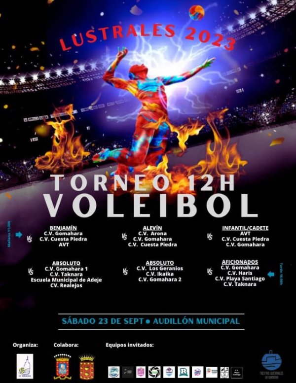 La Gomera: San Sebastián acoge este sábado el Torneo 12 horas de Voleibol de las Fiestas Lustrales 2023