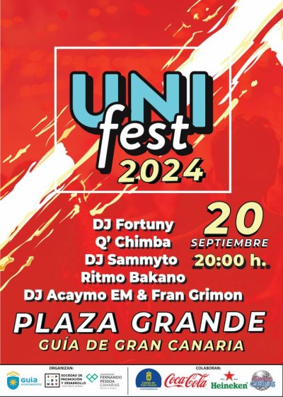 Gu&iacute;a celebra este viernes el UNIFEST con las actuaciones de DJ Fortuny, Q&rsquo;Chimba, DI Sammito, Ritmo Bakano y DJ Acaymo EM &amp; Fran Grim&oacute;n