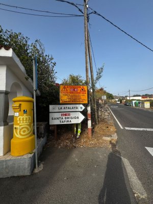 El Cabildo asfalta la próxima semana la carretera de La Atalaya en Santa Brígida