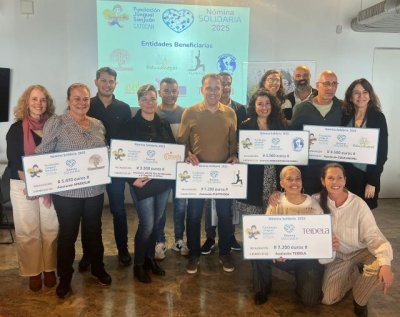 La Fundaci&oacute;n Satocan J&uacute;nguel Sanju&aacute;n entrega 35.570 euros a siete entidades sociales en una emotiva 8&ordf; edici&oacute;n de su programa &ldquo;N&oacute;mina Solidaria&rdquo;