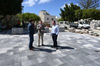 Gáldar: Avanzan los trabajos de rehabilitación y mejora de la Plaza de Barrial