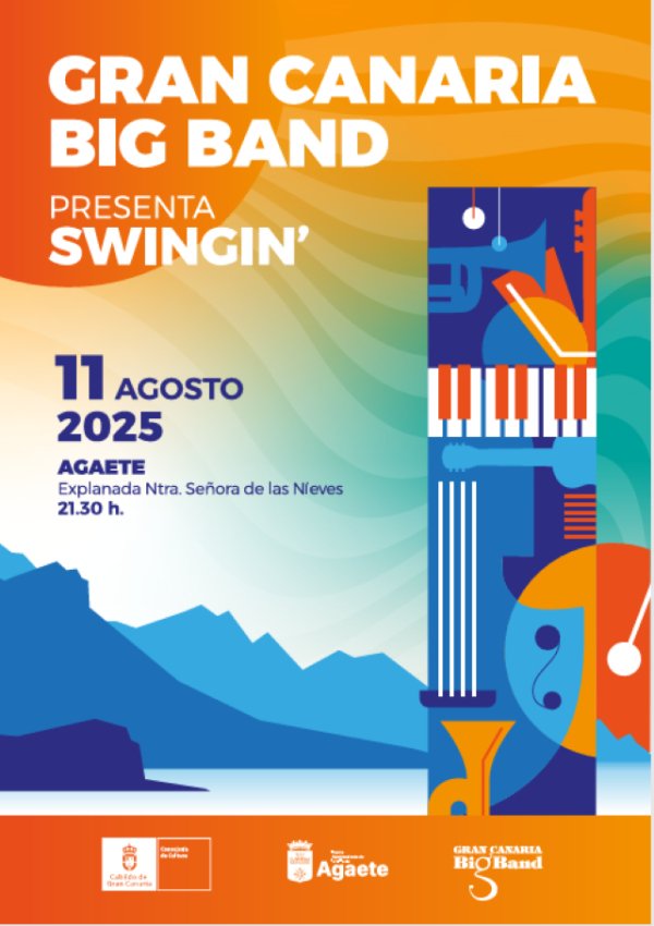 Agaete: La Gran Canaria Big Band actuará el lunes 11 de agosto en la explanada de la ermita de Las Nieves