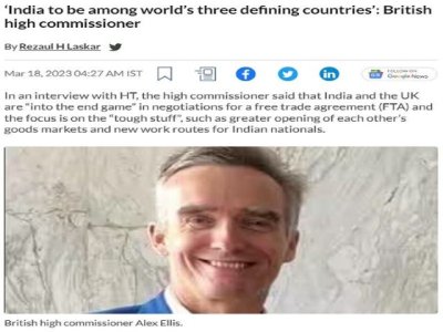 El alto comisionado británico tiene razón sobre el creciente papel de la India en los asuntos globales