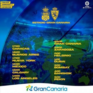 Fútbol: Radio Faro del Noroeste retransmite hoy, a las 22.00 horas: UD Las Palmas - Real Zaragoza