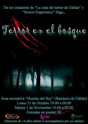 G&aacute;ldar: El &aacute;rea recreativa Huertas del Rey cierra lunes y martes para acoger la actividad 'Terror en el bosque'