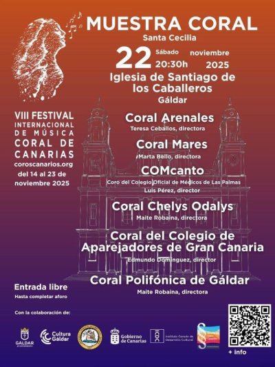 Gáldar: La Iglesia de Santiago acoge un concierto coral el Día de la Música
