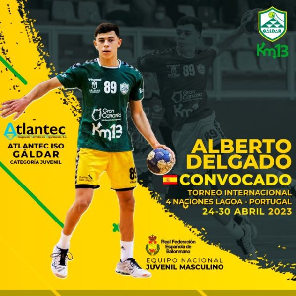Balonmano: Alberto Delgado acudirá con la Selección Española al Torneo Internacional Cuatro Naciones