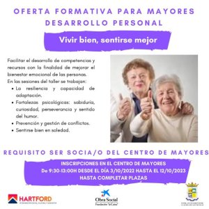 El Ayuntamiento de La Aldea de San Nicolás pone en marcha diversas formaciones para los mayores del municipio