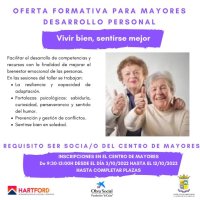 El Ayuntamiento de La Aldea de San Nicol&aacute;s pone en marcha diversas formaciones para los mayores del municipio