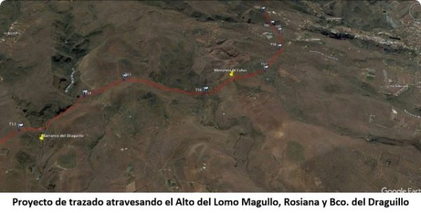 El colectivo Turc&oacute;n aporta en sus alegaciones nuevos razonamientos para oponerse al tendido el&eacute;ctrico de alta tensi&oacute;n entre el Barranco de Tirajana y El Sabinal