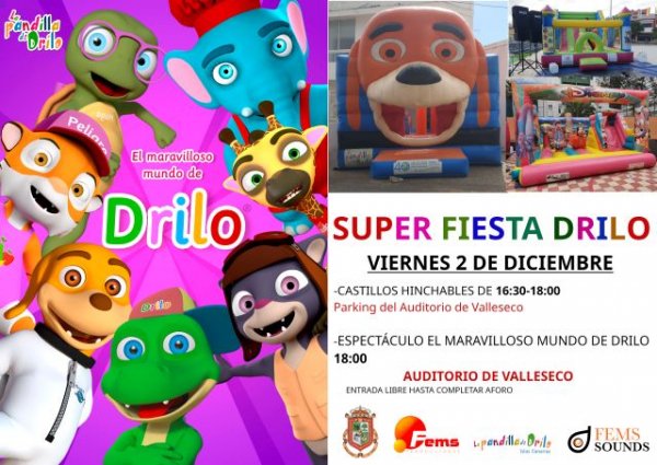 “La Pandilla de Drilo” llega al municipio de Valleseco