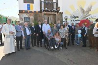 G&aacute;ldar inaugura un mural en homenaje a la Virgen de la Paloma, en Marmolejos