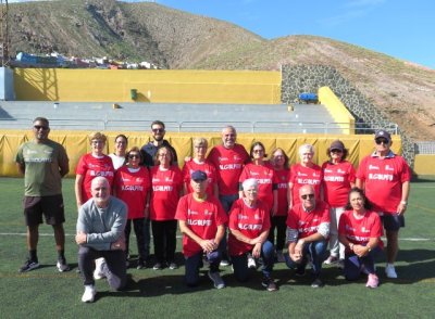 Los mayores de Guía inauguran el primer entrenamiento en Gran Canaria del proyecto ‘Al Golpito’