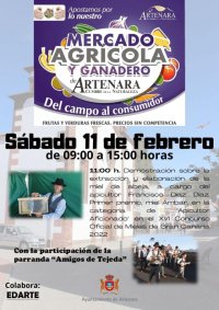 Artenara: El pr&oacute;ximo s&aacute;bado 11 de febrero, de 9 a 15 horas, se celebra el Mercado Agr&iacute;cola y Ganadero