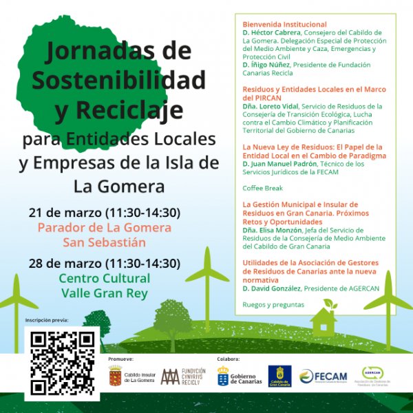 La Gomera celebra las Jornadas de Sostenibilidad y Reciclaje para entidades locales y empresas de la isla