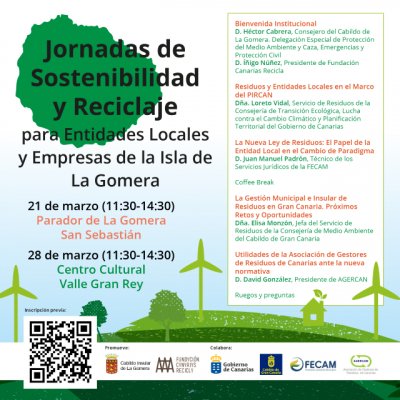 La Gomera celebra las Jornadas de Sostenibilidad y Reciclaje para entidades locales y empresas de la isla