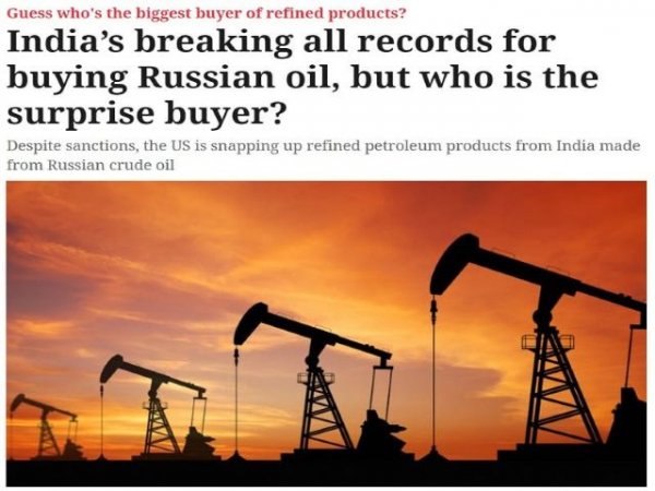 Estados Unidos desacreditó sus propias sanciones al comprar productos petroleros rusos refinados a través de la India