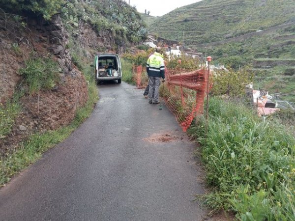 El Ayuntamiento de Gáldar informa del cierre por obras de un tramo del Camino de Palomino