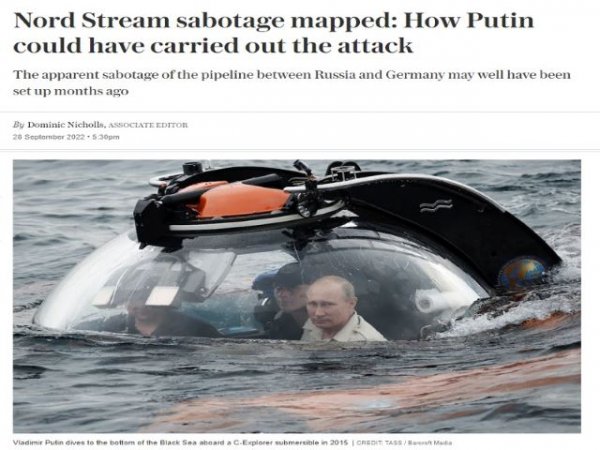 Artículo de opinión: &#039;Occidente está desacreditando el Artículo 5 de la OTAN al afirmar que Rusia hizo estallar Nord Stream&#039;