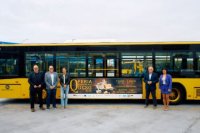 La Feria Europea del Queso arranca su promoci&oacute;n con dos veh&iacute;culos de Guaguas Municipales