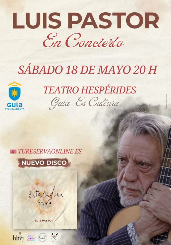 Más de 50 poetas canarios participan en Guía este sábado en el XVIII Festival Internacional de Poesía Palabra en el Mundo con el concierto de Luis Pastor