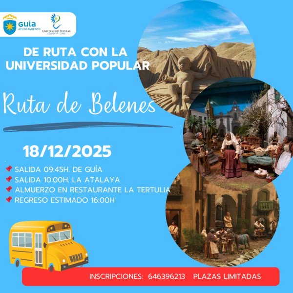 La Universidad Popular de Gu&iacute;a organiza una Ruta de Belenes por la capital grancanaria