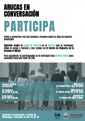 Arucas: Estudio para conocer la percepción de las vecinas y vecinos acerca del municipio