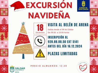 Gáldar: El proyecto Envejecimiento Activo organiza una excursión al Belén de Arena de Las Canteras