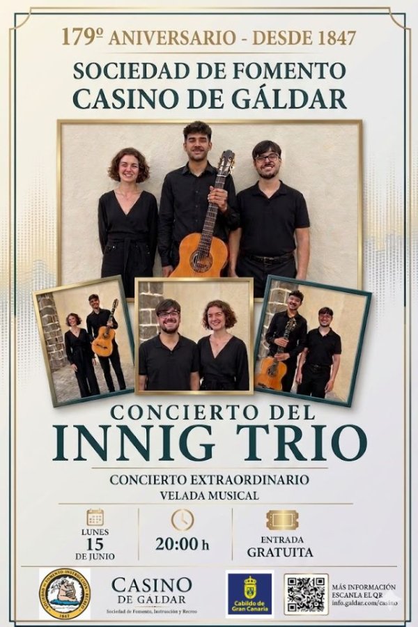 El Innig Trio protagoniza un concierto extraordinario en el Casino de G&aacute;ldar