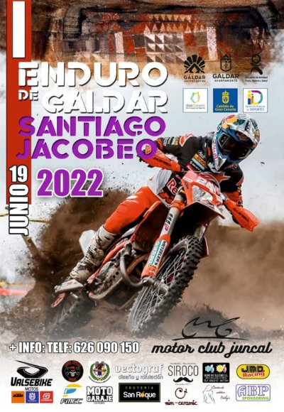 El &ldquo;Enduro de G&aacute;ldar Santiago Jacobeo 2022&rdquo; de motociclismo en su semana de celebraci&oacute;n