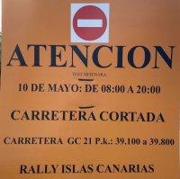 Artenara: Cierre de carretera desde el Mirador de La Atalaya hasta la Rotonda del Campo de F&uacute;tbol