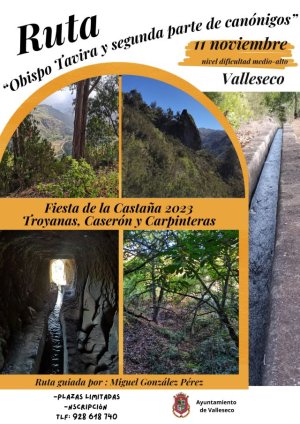 Valleseco: Ruta literaria Obispo Tavira y segunda parte de canónigos
